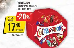 Mega Image Celebrations selecție de ciocolată cu lapte Ofertă