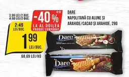 Mega Image DARE Napolitana cu alune si arahide/cacao și arahide Ofertă