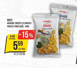 Mega Image MOGYI Arahide prăjite şi sărate/ prăjite fără sare Ofertă