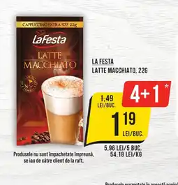 Mega Image LA FESTA Latte macchiato Ofertă