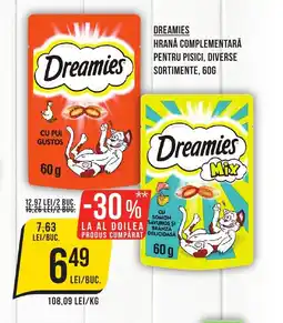 Mega Image DREAMIES Hrană complementară pentru pisici Ofertă
