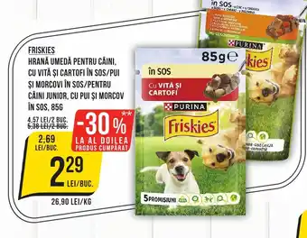 Mega Image Friskies Hrană umedă pentru câini Ofertă
