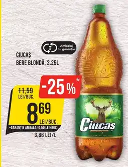 Mega Image CIUCAS Bere blondă Ofertă