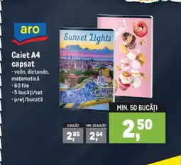 Metro Caiet A4 capsat Ofertă