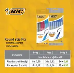 Metro BIC Round stic Pix Ofertă