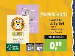 Metro Caiete A5 tip 1 şi tip2 Ofertă