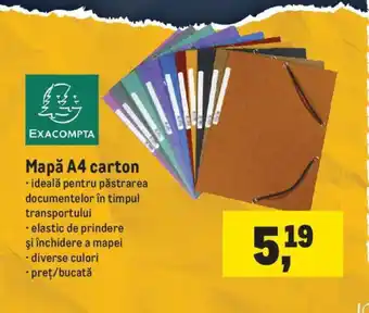 Metro Mapǎ A4 carton Ofertă