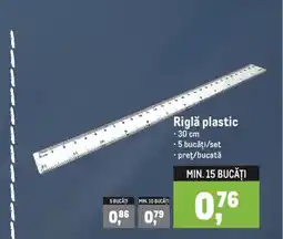 Metro Riglǎ plastic Ofertă