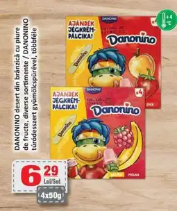 CBA DANONINO desert din brânzică cu piure de fructe Ofertă