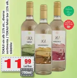 CBA TOKAJI vin alb 11% alc. Ofertă
