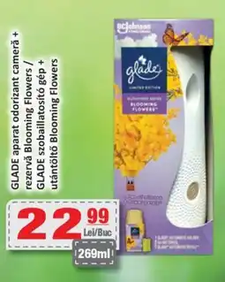 CBA GLADE aparat odorizant camerǎ + rezervă Blooming Flowers Ofertă