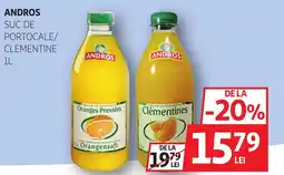 Auchan Andros suc de portocale/ clementine Ofertă