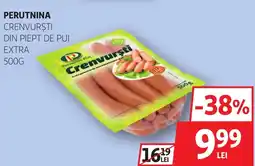Auchan Perutnina crenvurști din piept de pui extra Ofertă