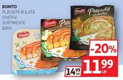 Auchan BONITO Plăcintă rulată Ofertă