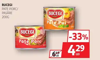 Auchan Bucegi pate porc/ pasăre Ofertă