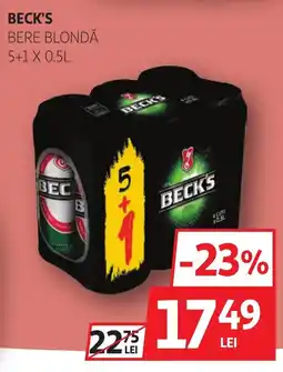 Auchan Beck's bere blondă Ofertă