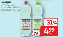 Auchan Biborțeni apă minerală cu extract fructe de pădure / lămâie Ofertă