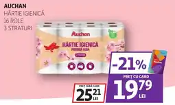 Auchan Auchan hârtie igienică Ofertă