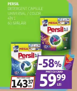 Auchan PERSIL Detergent capsule universal/color Ofertă