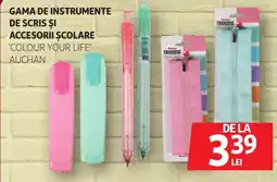 Auchan Gama de instrumente de scris și accesorii școlare Ofertă
