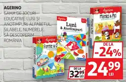 Auchan Agerino Gama de jocuri educative Ofertă