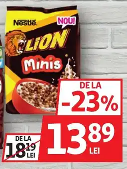 Auchan Lion minis cereale mic dejun Ofertă