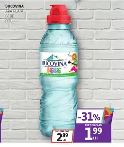 Auchan BUCOVINA Apă plată bebe Ofertă
