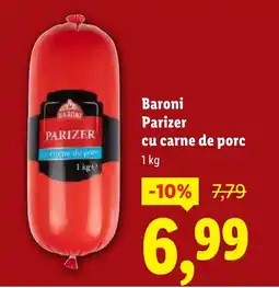 Lidl BARON Parizer cu carne de porc Ofertă