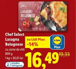 Lidl Chef Select Lasagna Bolognese Ofertă