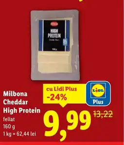 Lidl Milbona Cheddar High Protein Ofertă