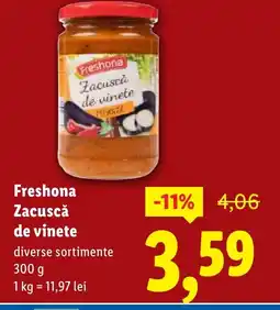 Lidl Freshona Zacuscă de vinete Ofertă