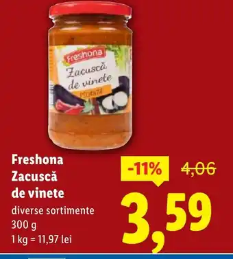 Lidl Freshona Zacuscă de vinete Ofertă
