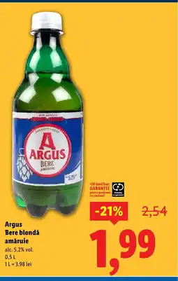 Lidl Argus Bere blondă amăruie Ofertă