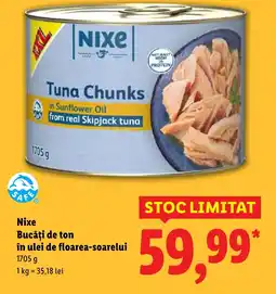 Lidl Nixe Bucăţi de ton în ulei de floarea-soarelui Ofertă