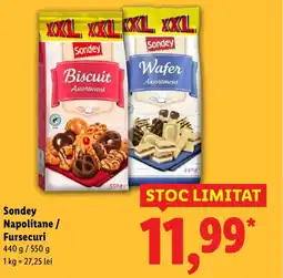 Lidl Sondey Napolitane/ Fursecuri Ofertă