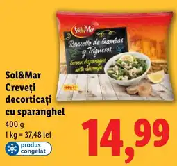 Lidl Sol&Mar Creveţi decorticați cu sparanghel Ofertă