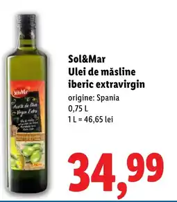 Lidl Sol&Mar Ulei de măsline iberic extravirgin Ofertă