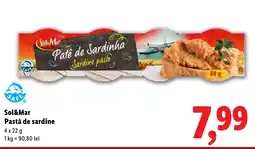 Lidl Sol&Mar Pastă de sardine Ofertă
