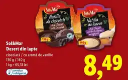 Lidl Sol&Mar Desert din lapte Ofertă