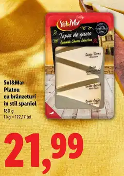Lidl Sol&Mar Platou cu brânzeturi în stil spaniol Ofertă