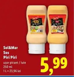 Lidl Sol&Mar Sos Piri Piri Ofertă