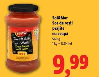 Lidl Sol&Mar Sos de roşii prăjite cu ceapă Ofertă