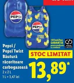 Lidl Pepsi / Pepsi Twist Băutură răcoritoare carbogazoasă Ofertă