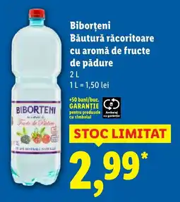 Lidl Biborţeni Băutură răcoritoare cu aromă de fructe de pădure Ofertă