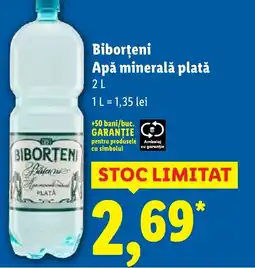Lidl Biborţeni Apă minerală plată Ofertă