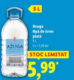 Lidl Azuga Apă de izvor platǎ Ofertă