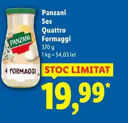 Lidl Panzani Sos Quattro Formaggi Ofertă