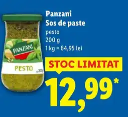 Lidl Panzani Sos de paste pesto Ofertă