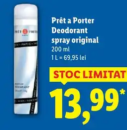 Lidl Prêt a Porter Deodorant spray original Ofertă