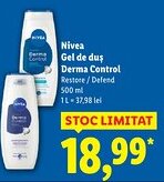 Lidl Nivea Gel de duş Derma Control Ofertă